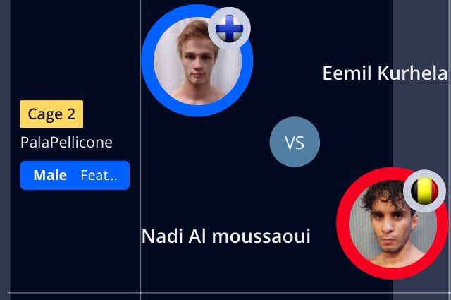 Jyrk_i's tweet photo. Tässä huomisen suomalaisottelut Rooman EM-kisoista. #FinnMMA #ahMMAt @FinMMAFed https://t.co/KCswTxHUui