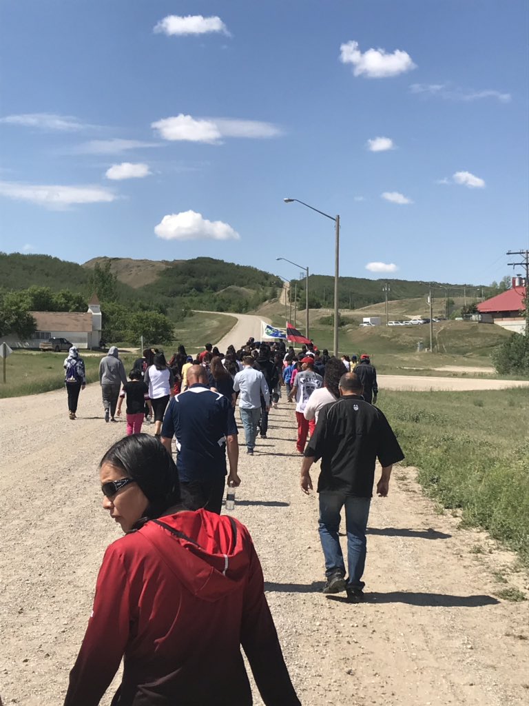 GBenjoe's tweet image. Payepot School Safe Grad Walk 2019. This is to promote a drug and alcohol free community. #PIAPOT @FHQTC