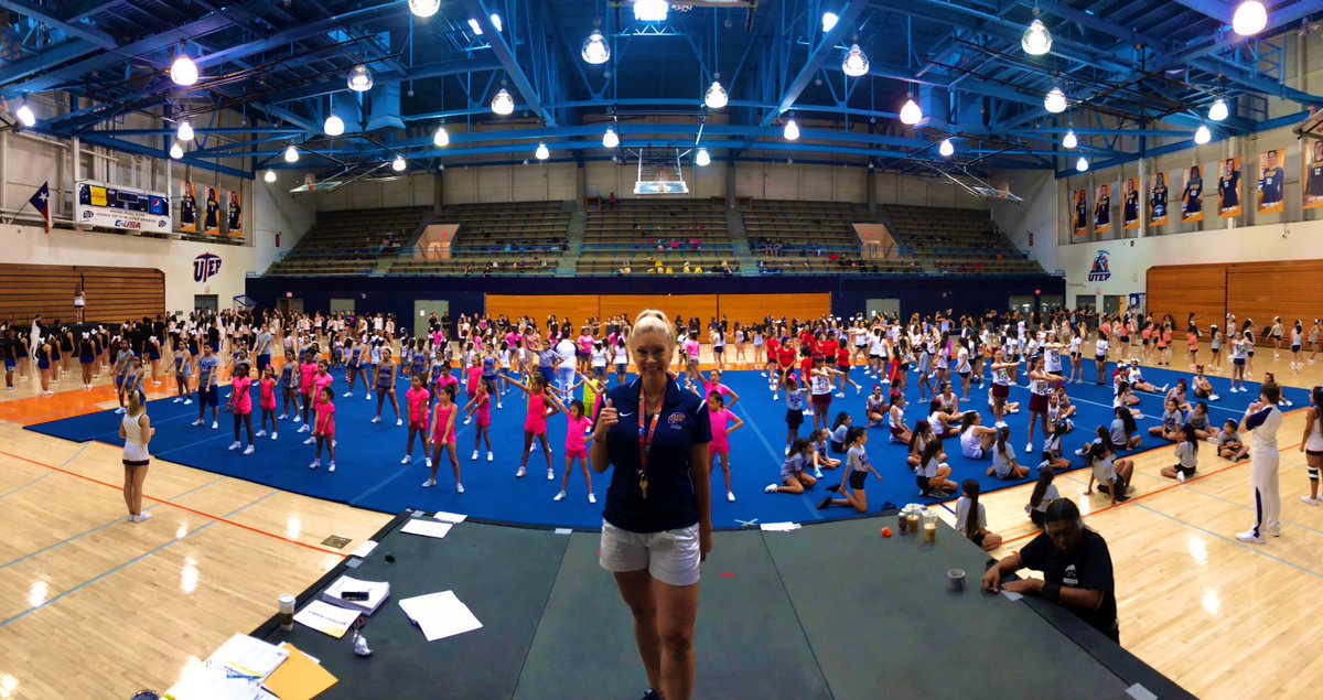 UTEPCheer's tweet photo. It’s Day 1 of our annual summer camp! Follow us on Instagram (UTEPCheer)for live coverage! 🧡⛏ #livelovecheer https://t.co/FQ1aBtgTZb