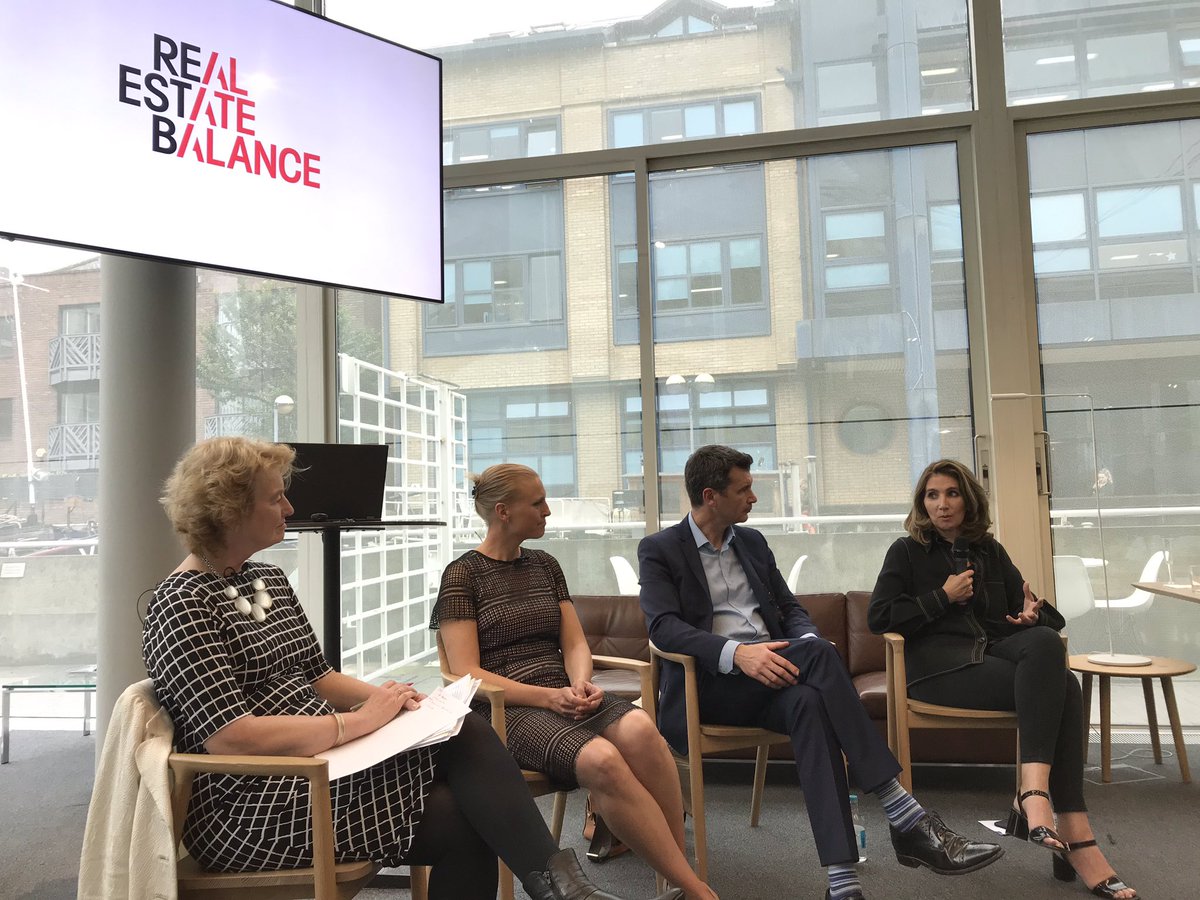 WeAre_REB's tweet photo. Kate Murphy, partner and a key project architect for the @FosterPartners Bloomberg HQ project in London, in conversation with @PamAlexanderAoU #LFA2019 #Equilibnet https://t.co/uYKoZBRHgg
