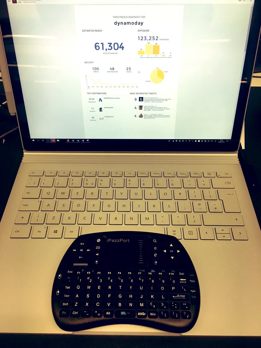 MikeHudsonArchi's tweet photo. #DynamoDay was exhausting but also brillant fun. Thank you to everyone involved @Jos_ols @ArchDaily @alvpickmans @radugidei @ThatBIMthing @AaronPArch @martinpaulcoyne @DynamoBIM @UKDynUG @autodesk @ADSKCommunity
Now back to the day job 😆 #iPazzPort https://t.co/Wv159iZgwF