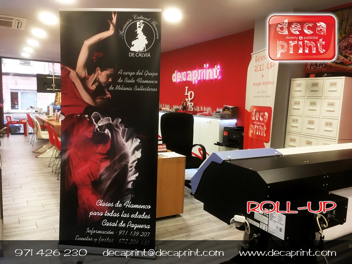 Decaprint2's tweet image. Con un #rollup promocionas tu marca y puedes llevarla donde quieras. Además en un minuto está listo para que todo el mundo te vea.
Mira que bonito ha quedado para la #Asociación #Cultural #Flamenca de #Calvià

☏ 971 426 230 // decaprint@decaprint.com // decaprint.com