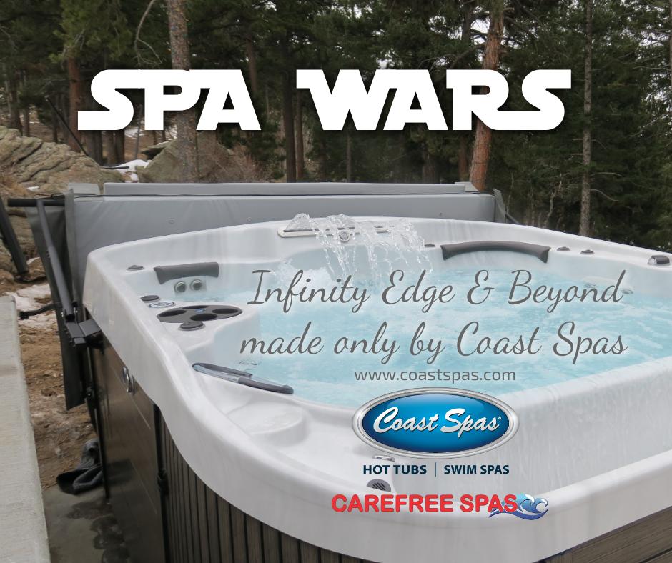 carefreespas's tweet photo. When you are the only source for the Infinity Edge Spa @CoastSpas takes you to the edge and beyond. #spawars #hottubs #infintiyedgepool #luxuryhottub Join us during our Spa Wars Huge Sale. Hurry in for best selection. https://t.co/DTyxOf4qpC