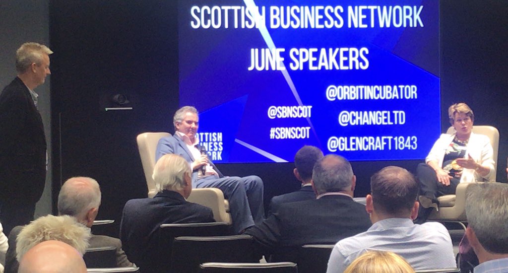 craigrstevenson's tweet photo. @MichelleThomson and @RogMull discussion the innovative global facing and Scotland based Scottish Stock exchange. #projectheather #sbnscot @changeltd @sbnscot https://t.co/4W2d2GWpbP