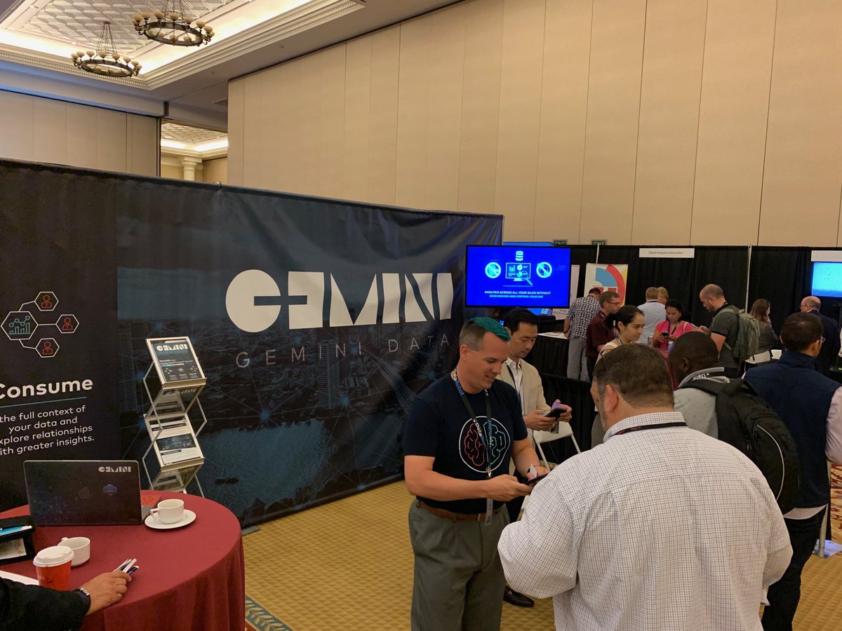 perlfox's tweet photo. ⁦@geminidataco⁩ is at #PredictiveAnalytics World this week in Las Vegas.  Stop by and chat! #pawcon https://t.co/h494GUfToR