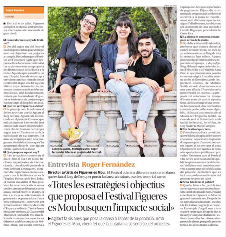 AvilesGeorgina's tweet photo. A 14 dies del MOU 2019 • gràcies a totes les companyes que ho fan possible ⚡️ @RogerFernandezC @AshleighMusk #mateofumero @latremendacoop @atelieresdeven1 @GVincentini #gemmacuartero #perspective_events @thejumptv • @emporda_info I @ajfigueres #agitart #figueresesmou19 https://t.co/k3TVdYzcr5