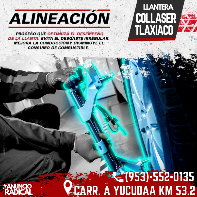 RadicalStereoFm's tweet photo. #AnuncioRadical 📣💵
En "Collaser #Tlaxiaco" 🚗 además de ofrecerte las mejores #llantas para tu #auto, también cuenta con servicio de alineación, balanceo y más. 🚘🚕😎

¡#PonteRadicalStereo y anunciate con nosotros!

📍 Carretera a Yucudaa km. 53.2
☎️ Contacto: (951)-552-0135. https://t.co/8vbQeQ0kzY