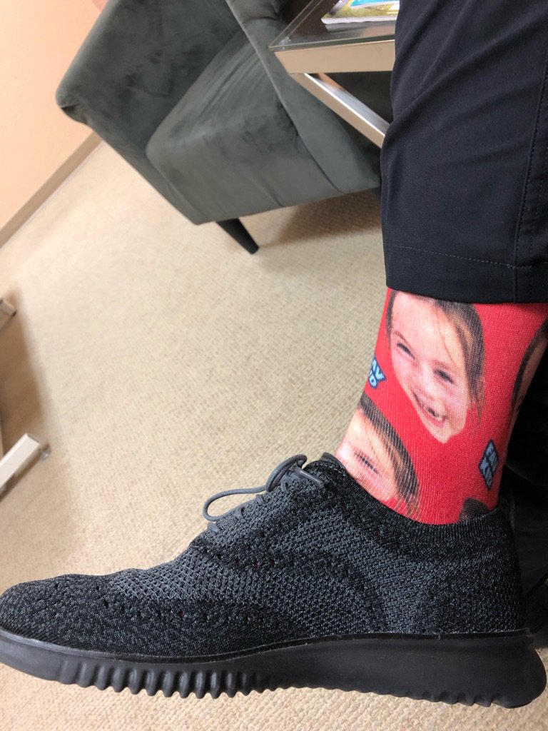 kevin_wait's tweet image. Check this out man. Finley’s face. Great Fathers Day present. RT @MarkMilliganDPT: Badass #Sockmafia