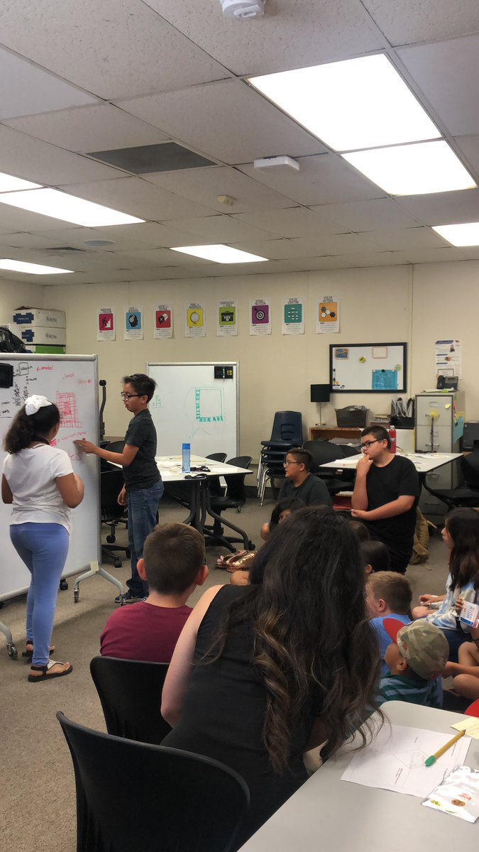 Students teaching students using models and reasoning!  #BurtonIGNITE