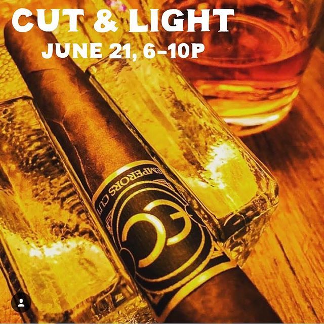 @emperorscutcigars will be in the lounge THIS Friday, June 21 for a Cut & Light. Come out, meet the team behind these great cigars and #PSSITA! There will be specials, giveaways and swag. 
____________
#areyousmokingtherightcigar #elevateyourcigarexperie… bit.ly/2x3U4wZ