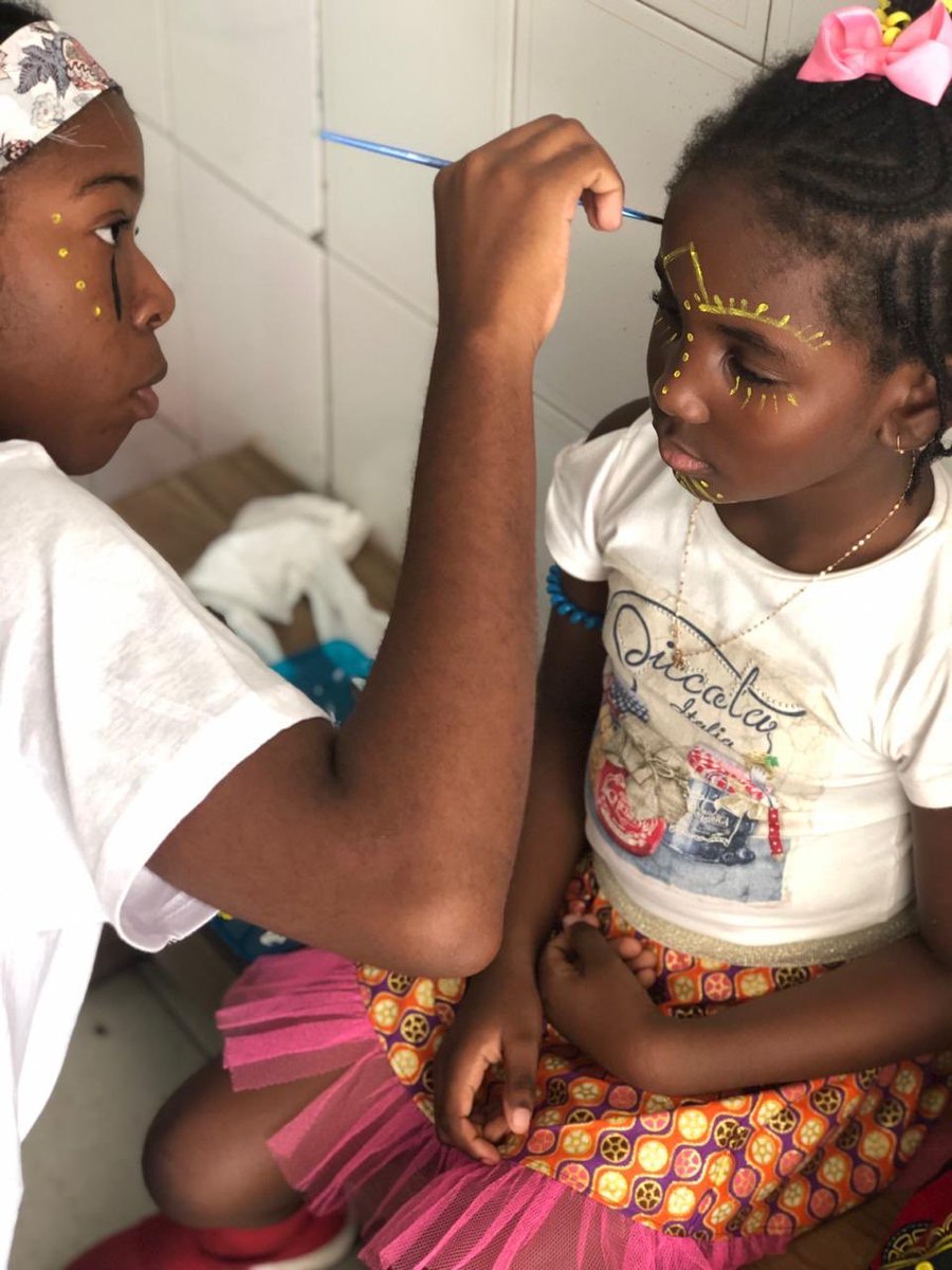 cef_2019's tweet photo. Pinturas faciais para simbolizar uma parte do que é nossa vasta cultura africana.💙 https://t.co/Dgxv8Ue0xj