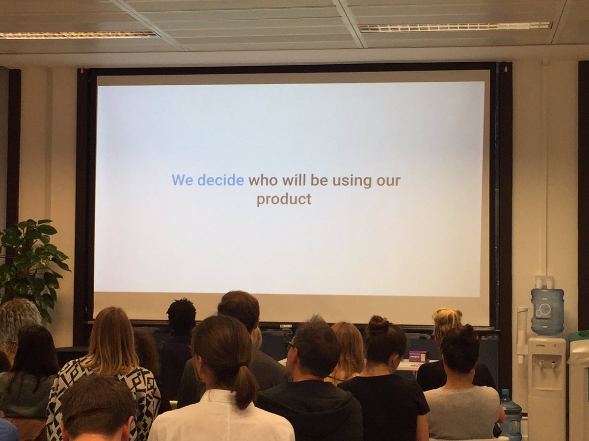 “We decide who will be using our product. 
We as designers have the power but also the responsibility to design with inclusivity and accessibility in mind”
#ltuxlondon #inclusivedesign #accessibility #UX #monzo