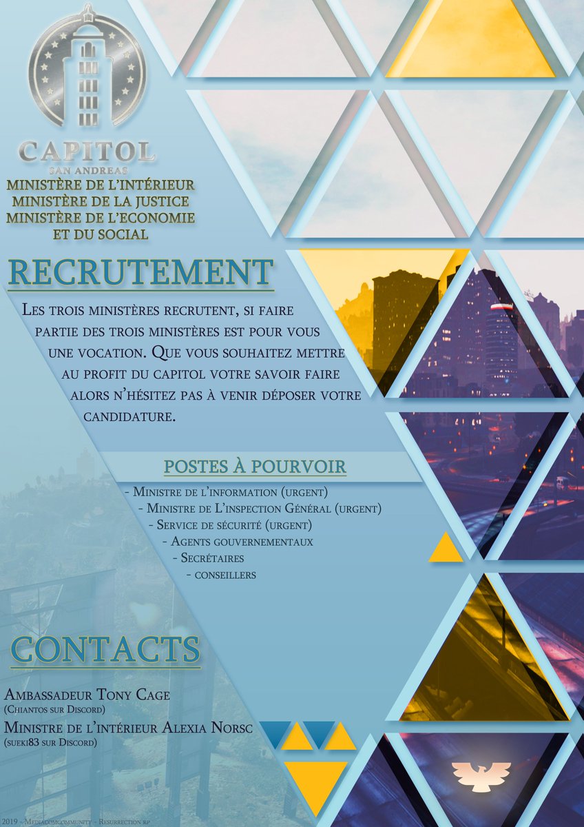 SueKi83's tweet image. Bonsoir à tous ! GTA5 te plait et tu as envie de rp dessus alors n'hésite pas à venir nous rejoindre sur @Resurrection_RP . L'ouverture du serveur ouvre bientôt et le Capitol recrute des membres actifs. Alors n'hésite pas à venir nous rejoindre #twitch #GTA5 #gamers