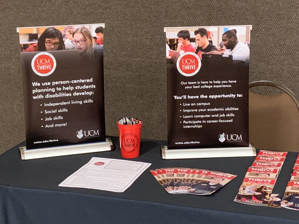 ThriveUCMO's tweet photo. Getting ready for some people with questions at DESE conference today.  I hope to spread the news that programs like ours are all around Missouri. https://t.co/vOCms6iBFT
