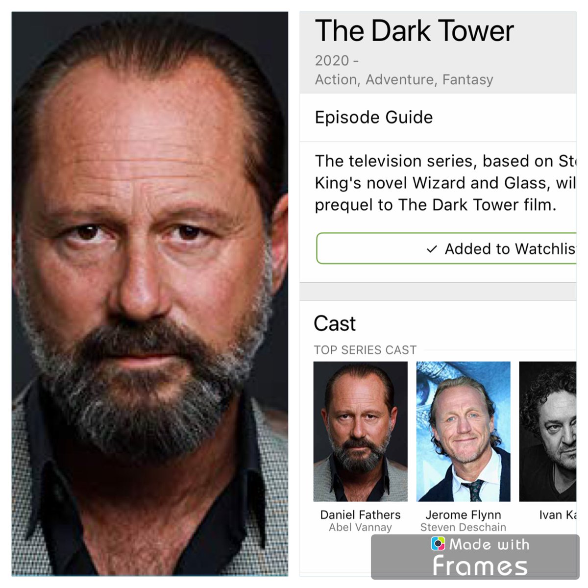 jakechambers83's tweet photo. Daniel Fathers („Mute“, „Orphan Black“) to play Vannay the Wise in The Dark Tower series according to IMDB. Taking this with a grain of salt as it‘s IMDB but probably true. @DarkTowerPod #TheDarkTowerTV #TheDarkTower 

Loving these news crumbles being dropped every other day! https://t.co/YzVlTma9kq