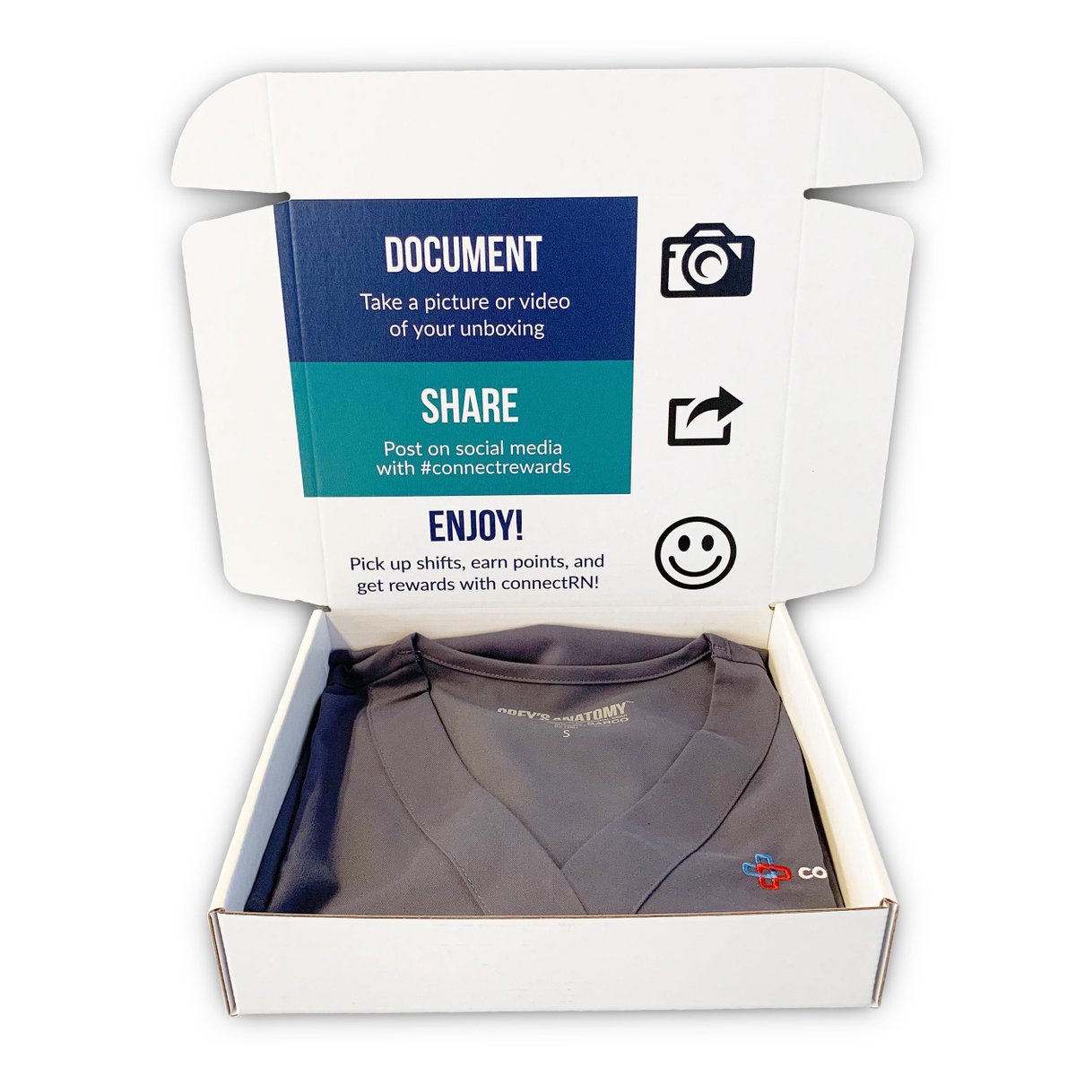connectrnapp's tweet photo. Want to see the #connectrewards box on your doorstep? π¦ Weβve got Greyβs Anatomy scrubs courtesy of @scrubsandbeyond for all our clinicians! Check out https://t.co/GjX4lrEboa to see what you could earn! π² #sbscrubstyle https://t.co/A1IXSVAPzl
