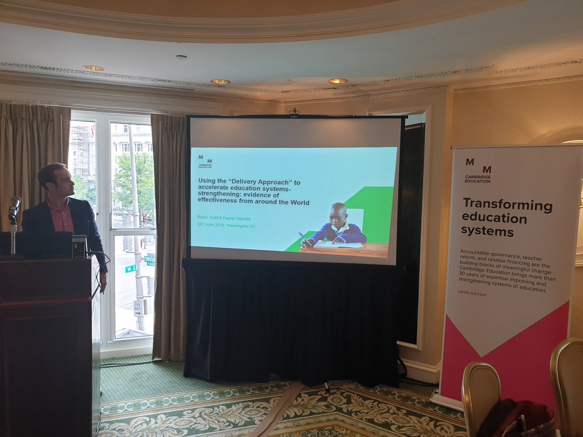 Delighted to be in Washington DC today with <a href="/Camb_Ed/">Cambridge Education</a>  to present on the 'delivery approach' and education systems strengthening <a href="/TTELGhana/">Transforming Teaching, Education & Learning</a> <a href="/ASKwaku/">S Awuku, PhD</a>