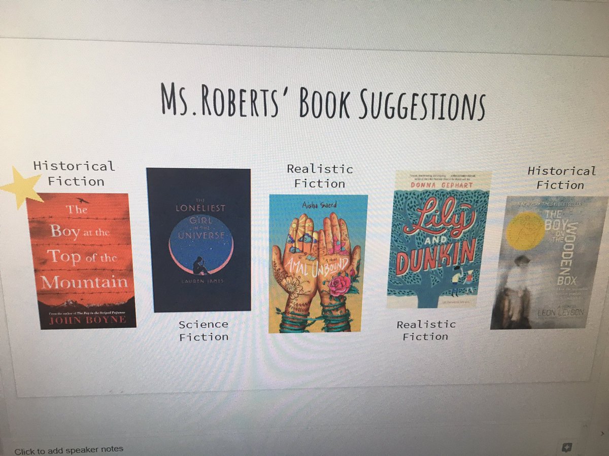 msblaisclass's tweet image. Grade 8 @oxfordschoolhfx has decided to create a document to help future grade 8 students choose good books from the #classlibrary #goodreads Thanks @RRobertsLST for your suggestions and great example!