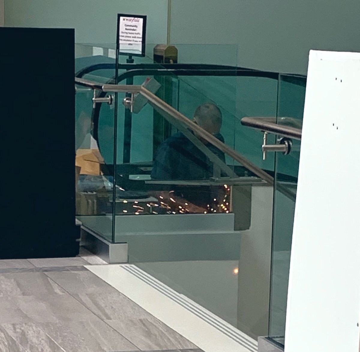 CopleyEscalator's tweet photo. This looks serious! @CopleyPlaceMA #FoundAtSimon #CopleyPlace #workatwayfair https://t.co/VqucbNFhf9
