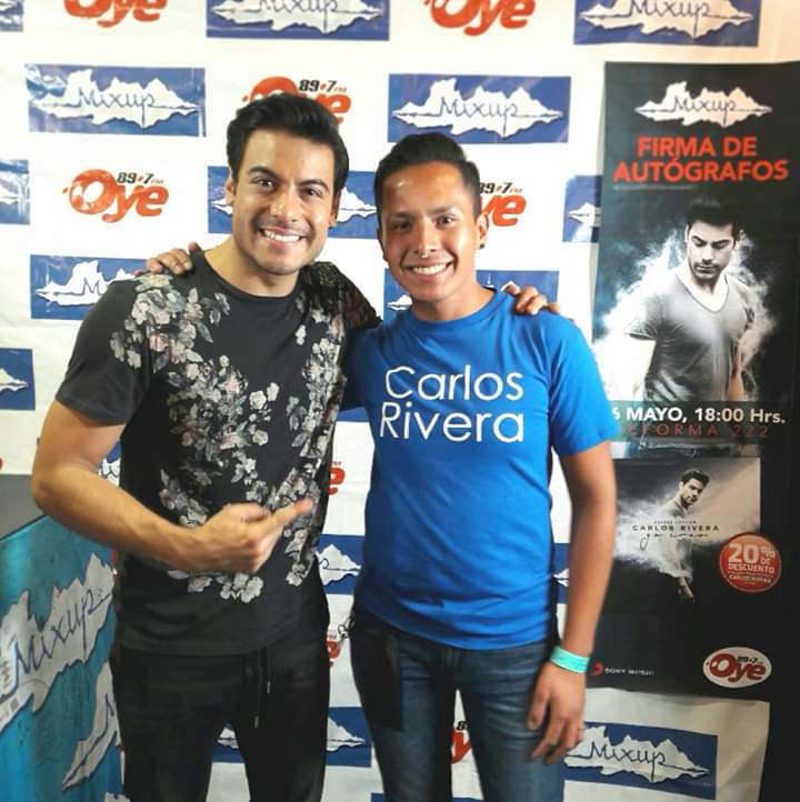 SoyFabG's tweet photo. @_CarlosRivera Gracias a ti he viajado, he conocido amistades increíbles a lo largo de todo México y estoy contigo siempre q se puede. Eres el único artista que sigo. Me ayudaste en la depresión y te llevo siempre en la piel. Yo creo contigo, creamos juntos. #ExpoRiverista #CRXV https://t.co/76JU8nu8tY