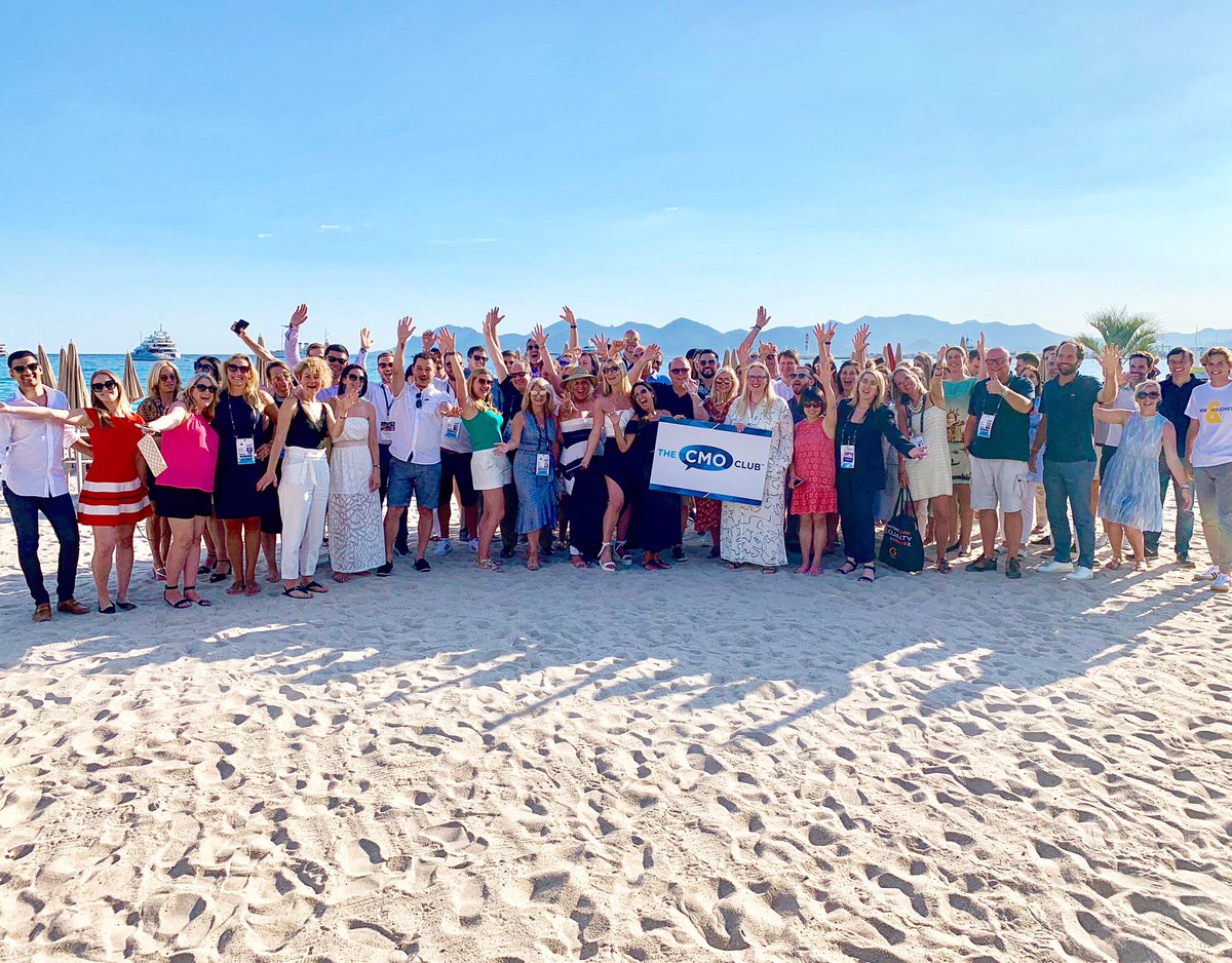 What a phenomenal day spent with these talented CMOs in the #CMOclubhouse at Cannes! Thank you to everyone who joined in on the fun! 🌊🏝☀️ #CannesLions