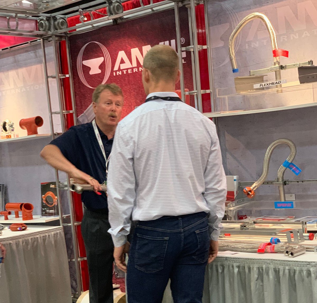 ASCEngineered's tweet image. If you&apos;re at @NFPA 2019 stop by our booth to learn the latest on our patented SLT Technology. #SLTtechnology #superflex #flexhead #gruvlok #fittings #grooved #buildingconnectionsthatlast