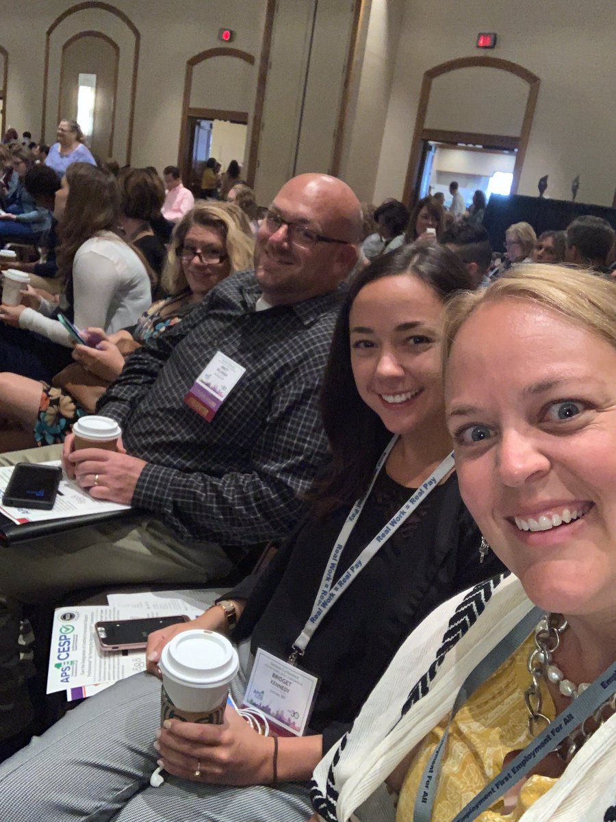 AIMServices_Inc's tweet photo. Our Program Director of Employment Services, Katie Page is ready to learn! #APSE2019 #gatewaytoinclusion #saratogainstlouis https://t.co/MzCXCMlvFR