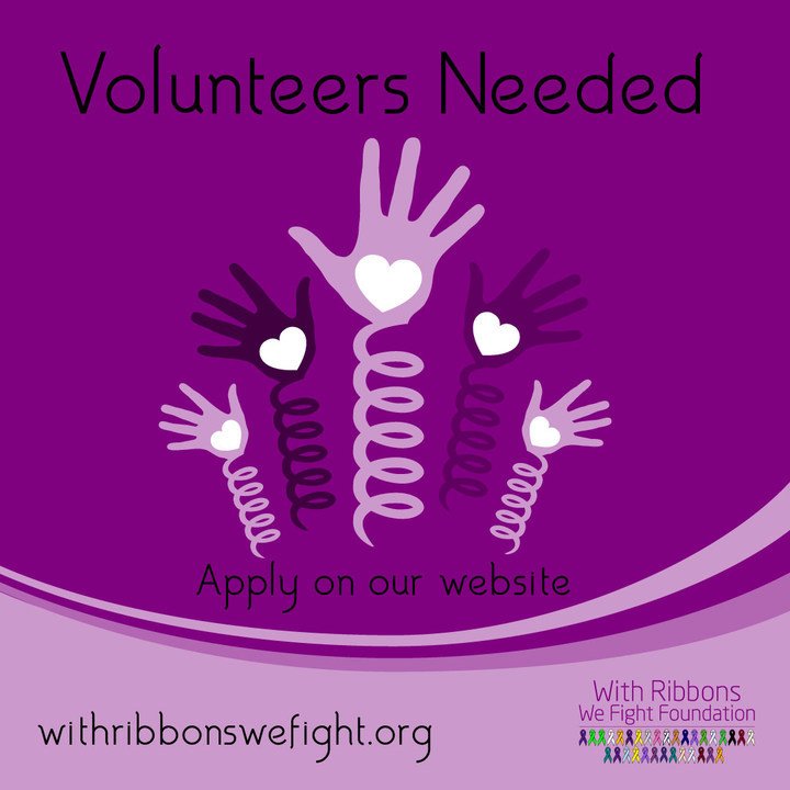 withribbons's tweet photo. Interested in volunteering for With Ribbons We Fight? Go to https://t.co/C11gC4cMoX for more information about our open volunteer positions. #WithRibbonsWeFight #cancer #cancersupport #cancerfoundation #volunteeringopportunities #volunteering #volunterwork https://t.co/5Zw0xTkbxl