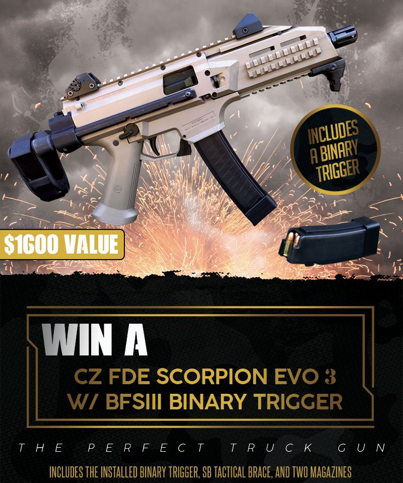 🚨NEW CONTEST ALERT🚨 When one contest closes, another one opens! Or at least that's how we think the saying goes 🤔 In our newest contest, you can win a @czusafirearms Scorpion EVO 3 w/ binary trigger and brace! Head over to our website to enter - classicfirearms.com/contest/win-a-…