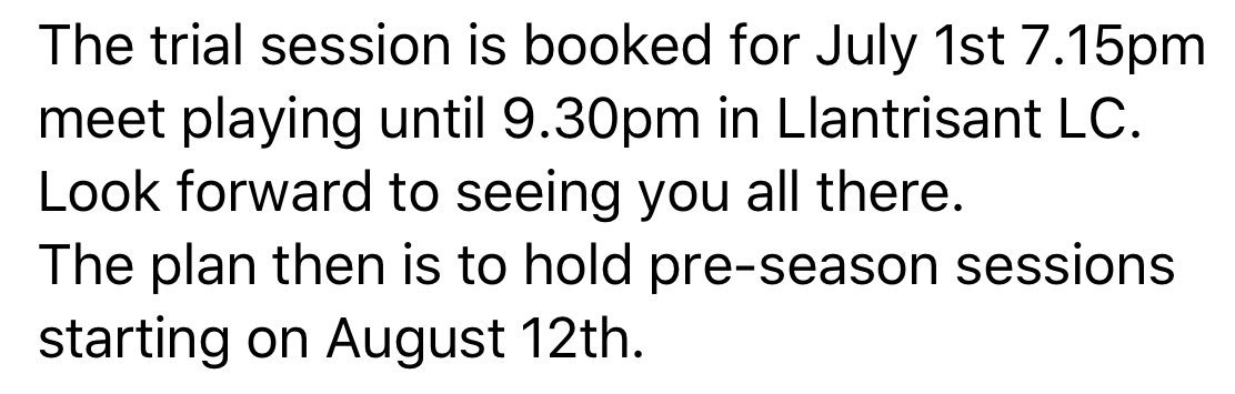 ❗️Calling all netballers...
📆 Senior open trials for: 
✅ Existing members                                ✅ New players                                           ✅ All abilities                                            <a href="/JeanNetball/">Jean Foster</a> <a href="/WelshNetball/">Welsh Netball | Pêl-Rwyd Cymraeg</a>