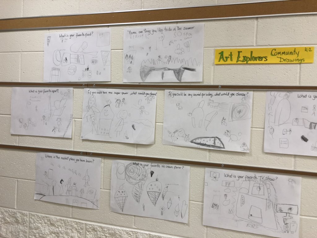 D87Lab's tweet photo. Community Drawings from Art Explorers https://t.co/0HDTaXccnV