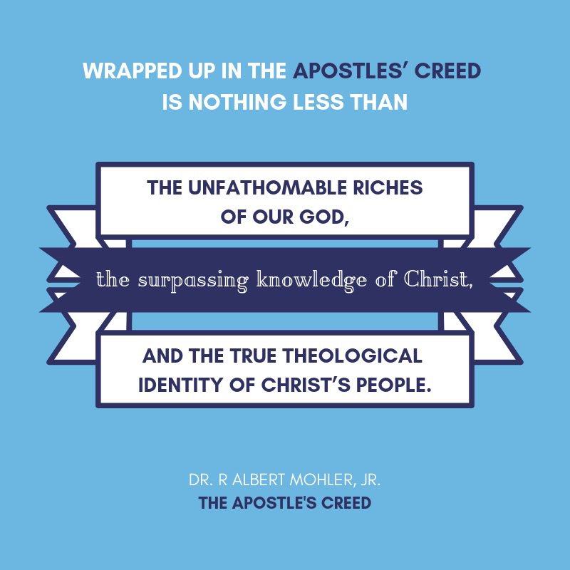 albertmohler's tweet photo. From my latest book, “The Apostles’ Creed” https://t.co/biEA6cN5BQ