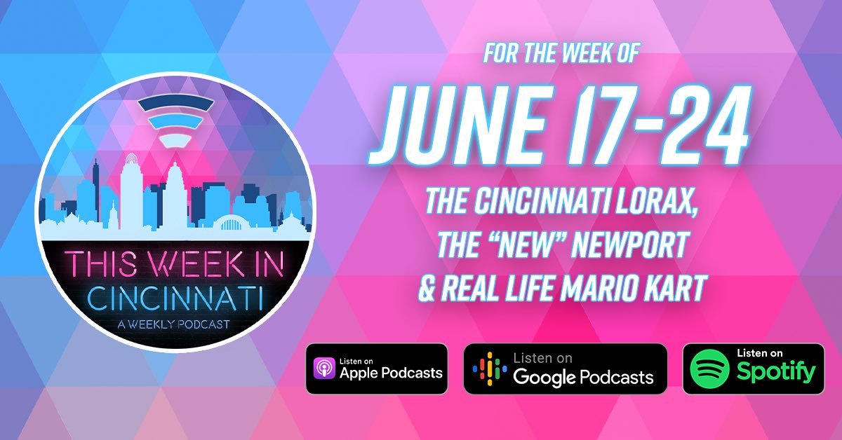 ThisWeekInCincy's tweet photo. Our newest episode is live! Check it out on your favorite podcast services! https://t.co/nCgupP8ymW