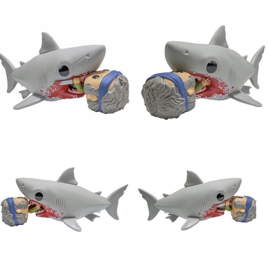 funko pop jaws eating quint