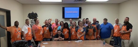 JHW1077's tweet photo. Two QuoteCenter classes for D319 on day one in the books!! Appreciate Bryan and Tyson coming out to the field and developing our associates. Looking forward to day two, tomorrow in Huntsville!! #QCgrowth #dangeroussellingskills @misshd03 @tyson_j_russell @BryanHu45452768 https://t.co/TmXbZAEAkb