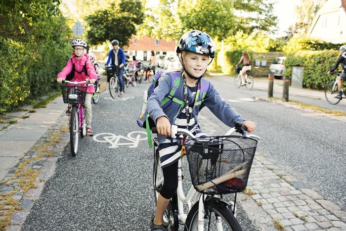 Here's <a href="/Brent_Council/">Brent Council</a> trying to provide info to school children transiting to secondary schools. A reminder that the biggest barrier to cycling to school is the lack of safe routes to school. Here's a Danish school kid cycling. The separation explains their 50% and our 2%.