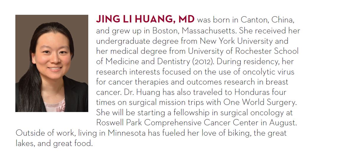 UMN Surgery (@umnsurgery) on Twitter photo Recent <a href="/umnmedschool/">UMN Medical School</a> surgical graduate Dr. Huang will be joining Roswell Park <a href="/RoswellPark/">Roswell Park</a> as a #surgicaloncology fellow. #UMNProud! Recent <a href="/umnmedschool/">UMN Medical School</a> surgical graduate Dr. Huang will be joining Roswell Park <a href="/RoswellPark/">Roswell Park</a> as a #surgicaloncology fellow. #UMNProud!