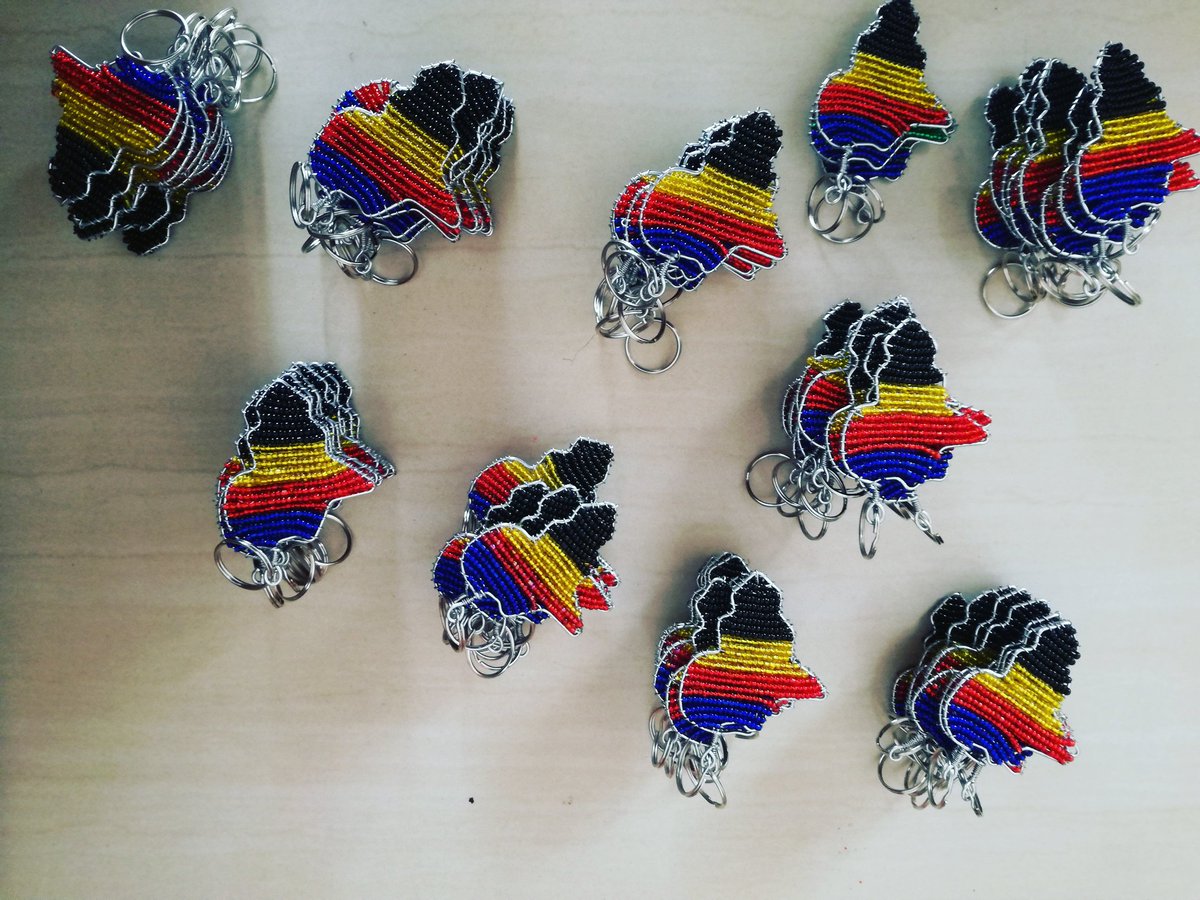 Beaded African keyholders for Corporates.
