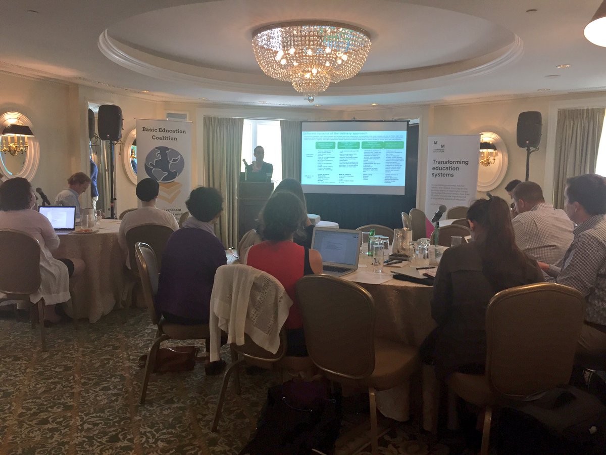Hearing from <a href="/Camb_Ed/">Cambridge Education</a> about “Delivery Approach” we love learning about BEC members’ new work. Smart audience members ready for candid dialogue to move sector forward <a href="/USAIDEducation/">USAID Education</a> <a href="/gatesfoundation/">Gates Foundation</a> @stefanyjean <a href="/EDCtweets/">edc.org</a> <a href="/1977Creative/">Creative</a> <a href="/RTI_INTL_DEV/">RTI International Development</a> @CRSnews <a href="/results4dev/">Results for Development</a>