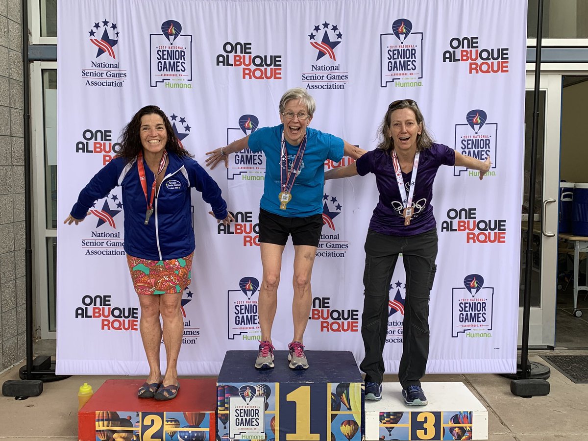 Top gals in the Butterfly age 50-54! #RealSeniorMoments #nationalseniorgames @SeniorGames1