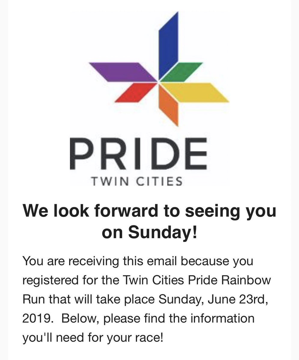 Excited to run this weekend in my Pete gear! @TwinCitiesPride #rainbowrun5k
