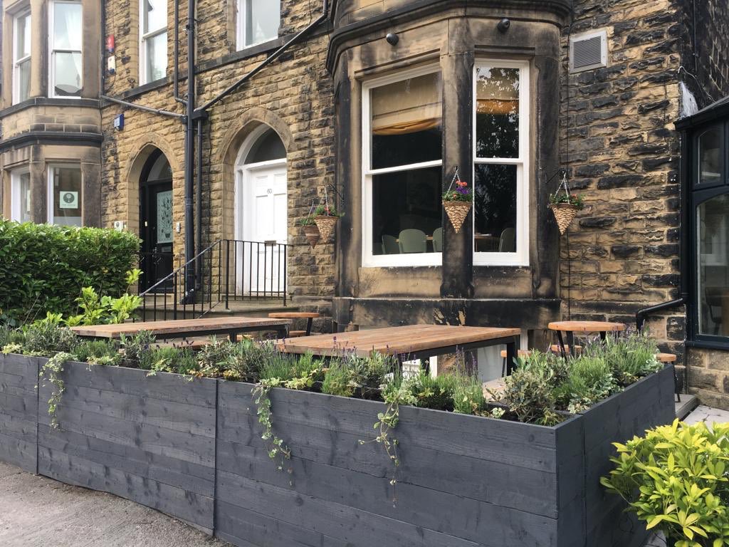 HostIlkley's tweet photo. Why not pop down for a pre race drink and some snacks? Our outside terrace is the perfect place to sit before the action gets underway! #Ilkley #cycling https://t.co/OXt5vCGHUF