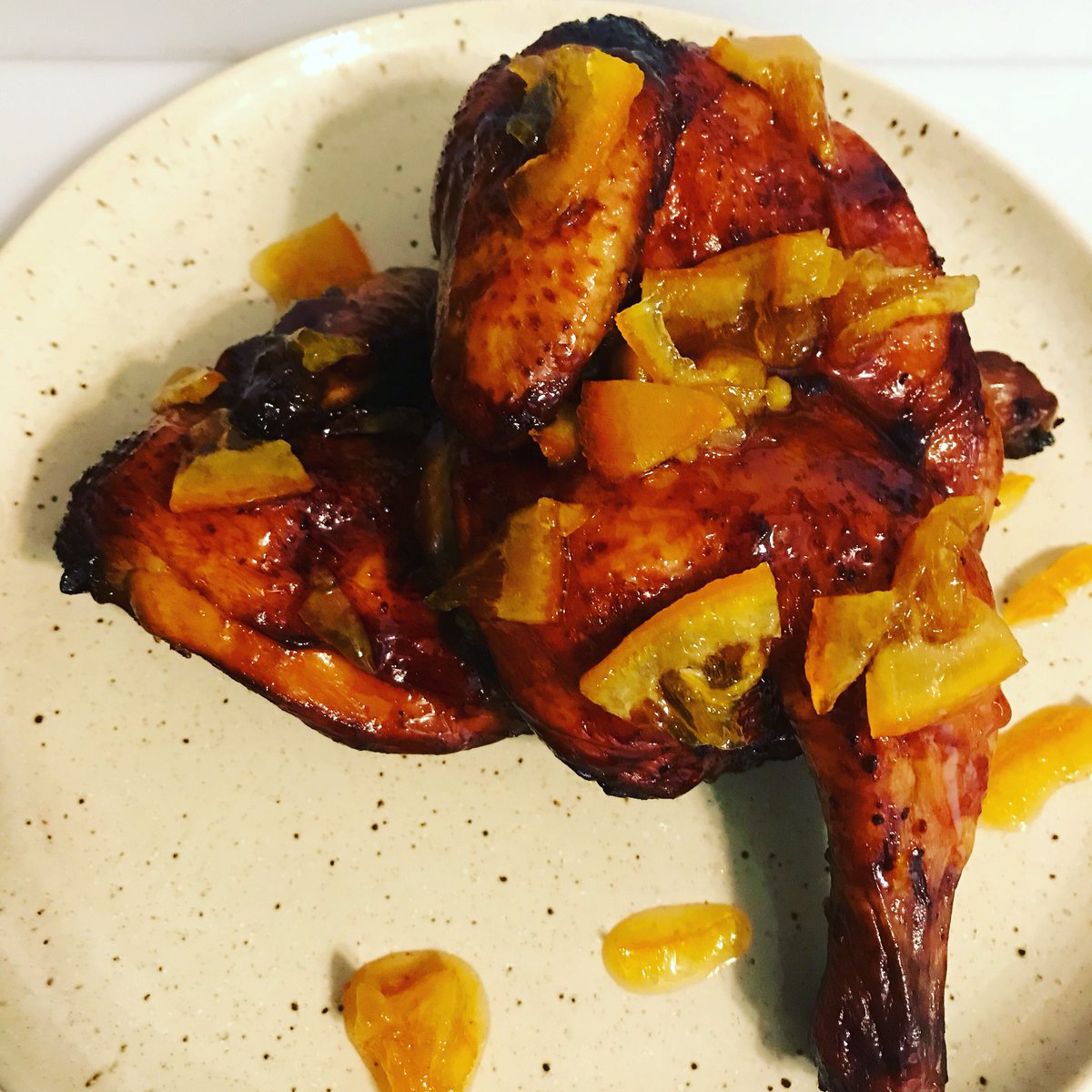 Feeling home sick so I decided to recreate my Mom’s Cornish hen orange chicken. I put my own twist to it but the flavor takes me back to my childhood. #jessiesfare #chefslife #homesick #arkansas #nwaeats #nwa #keepitsimple