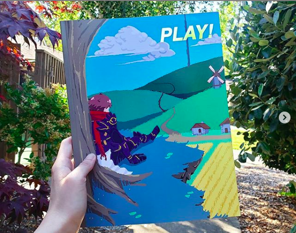 PLAYvisualarts's tweet photo. This beautiful spread on pages 8 &amp; 9 from @toaster_poodle or @ eviethechang on IG!! https://t.co/j4e3sH3TxK
