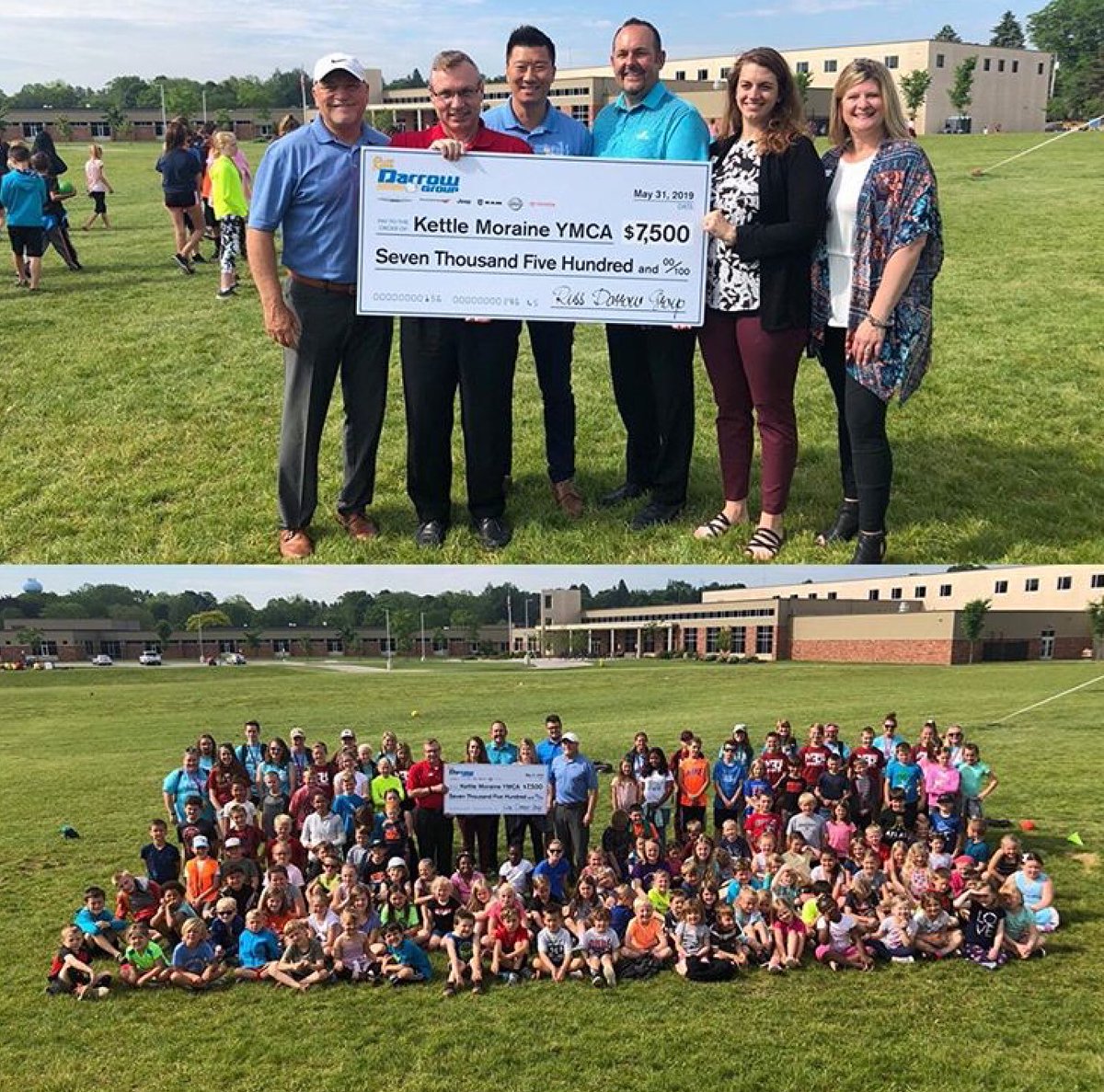 RussDarrowGroup's tweet photo. Today was our check presentation to Kettle Moraine YMCA - West Bend! We are honored to be able to help such a great organization! #RussDarrow https://t.co/0a7GLfv0GQ