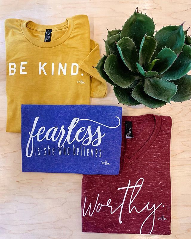 shopwritten's tweet photo. These tees could be in a retailer near you. Tag your favorite shop you would love to carry our brand! 😃
#wearwrittendaily https://t.co/4GPWNWxu5M