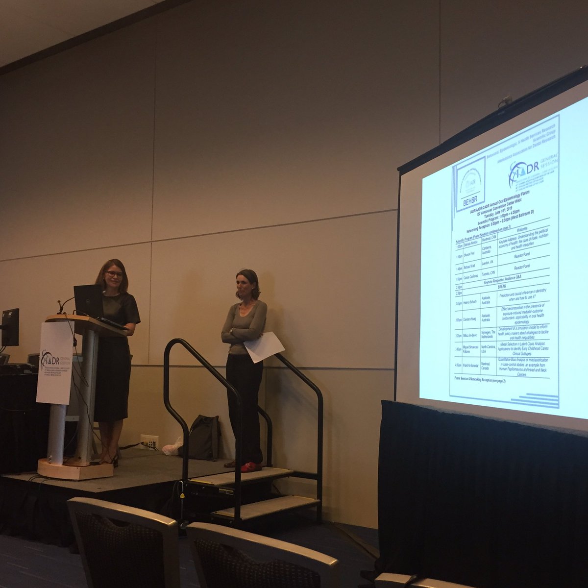 .<a href="/BEHSRofIADR/">BEHSR</a>’s Oral #Epidemiology Forum is beginning now! Ready to learn lots this afternoon! #IADR2019 #dentalresearch #publichealth #oralhealth