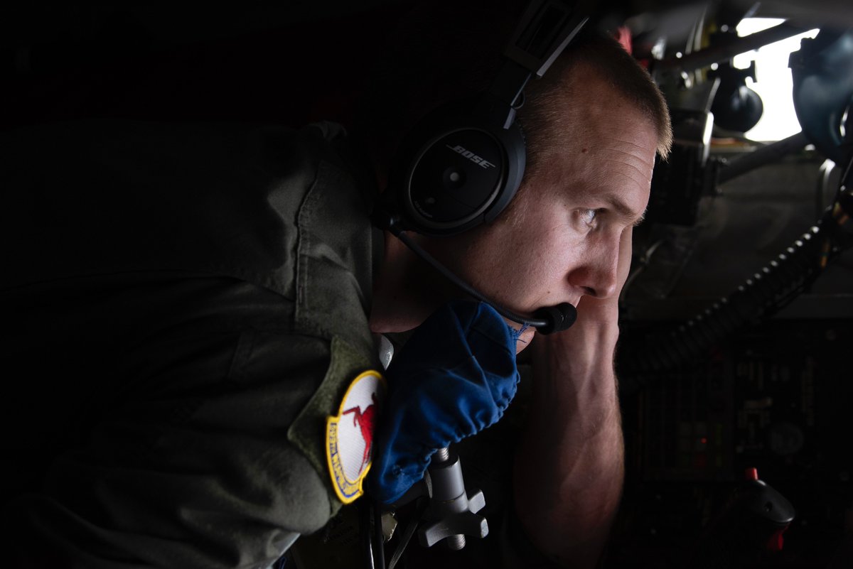 nellisafb's tweet photo. A #KC135 from @TeamFairchild topped off some our jets so they could get back into the fight during #WSINT. Check out some of the cool photos captured during refueling!

#509thWPS #USAFWS https://t.co/Pb73FwHseL