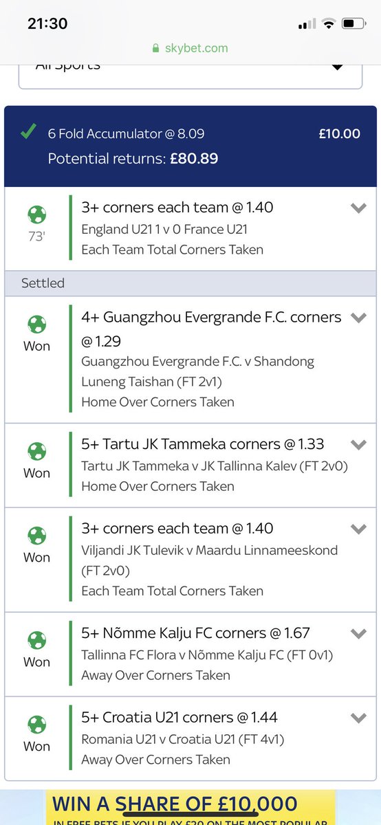 Cash that ✅✅✅✅✅

1pt pre match winner at 8.09 odds 

And the days just got better. 

Put that on top of jacks £10-133 roller and that’s a fantastic day’s betting to add to a hell of a months profit 🙌🏻💰💰💰