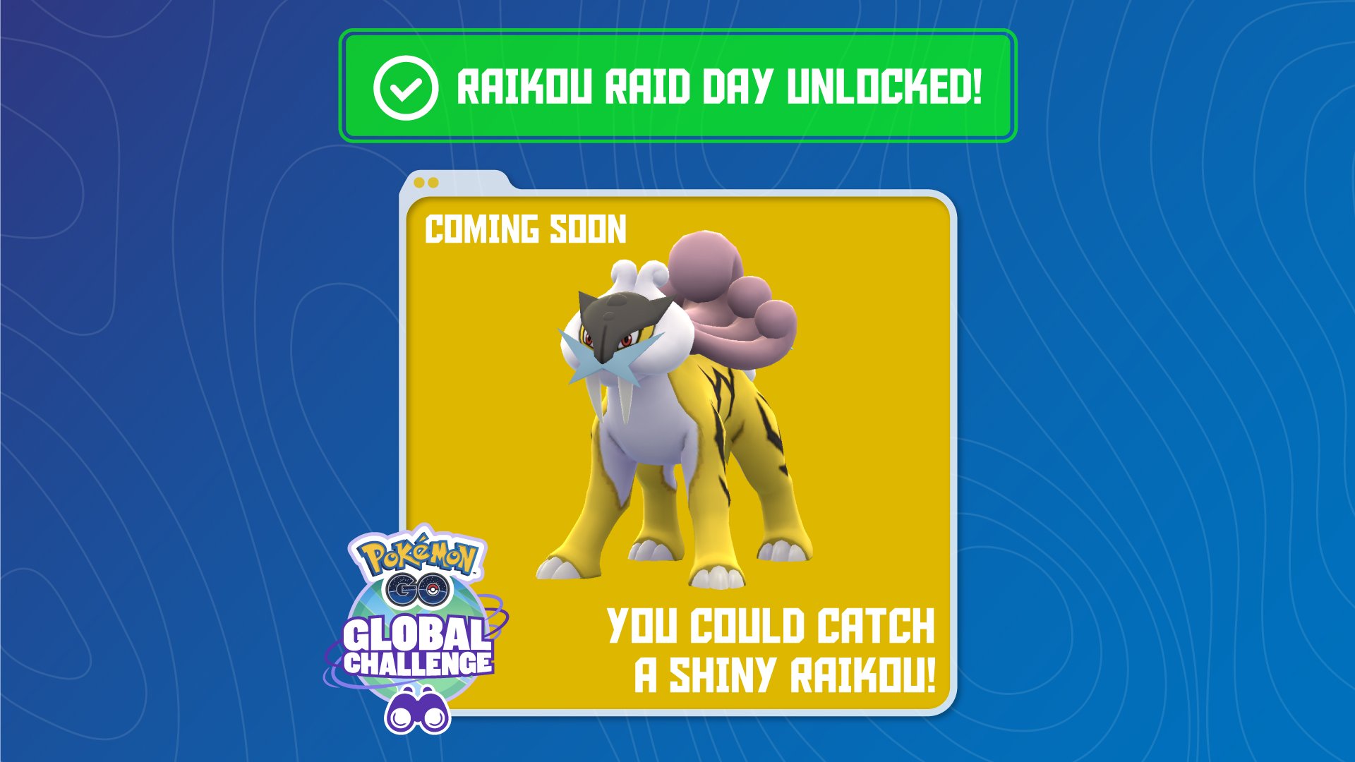 Pokémon GO on X: ⚡ Congrats on unlocking all Spark's Global Challenge  bonuses, Trainers! ⚡ Your hard work helped unlock the ability to battle the  Legendary Pokémon Raikou in raids on June